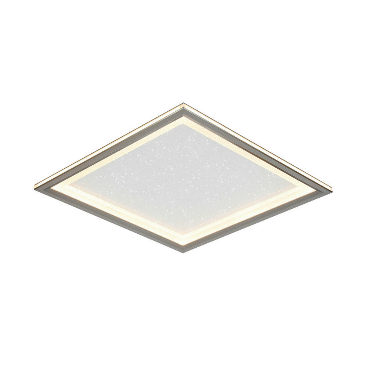 Bild 1 von Novel Led-Deckenleuchte, Schwarz, Chrom, Metall, Kunststoff, Uni,Uni, quadratisch,quadratisch, F, 45x6.1x45 cm, Farbtemperaturwechsler, Lampen & Leuchten, Innenbeleuchtung, Deckenleuchten, F