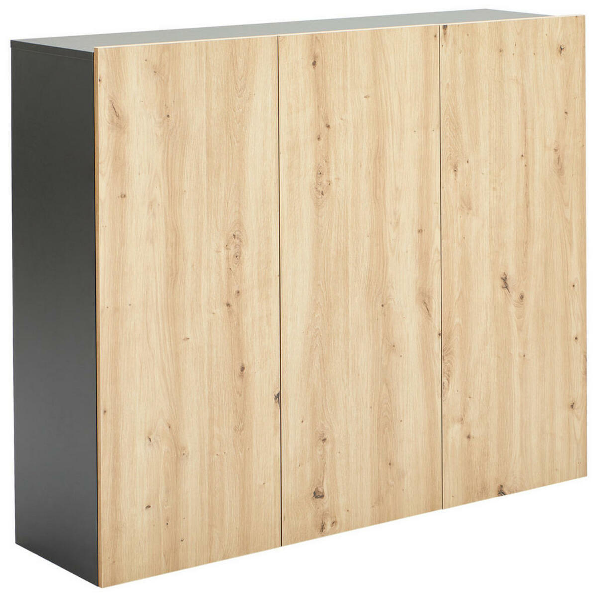 Bild 1 von Hom`in Hängeschuhschrank, Anthrazit, Eiche Artisan, Holzwerkstoff, 12 Fächer, 120x100x34 cm, Garderobe, Schuhaufbewahrung, Schuhschränke
