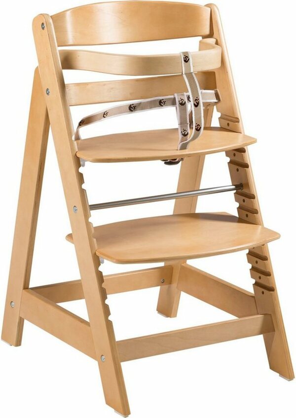 Bild 1 von roba® Hochstuhl »Treppenhochstuhl Sit Up Click, natur«, aus Holz