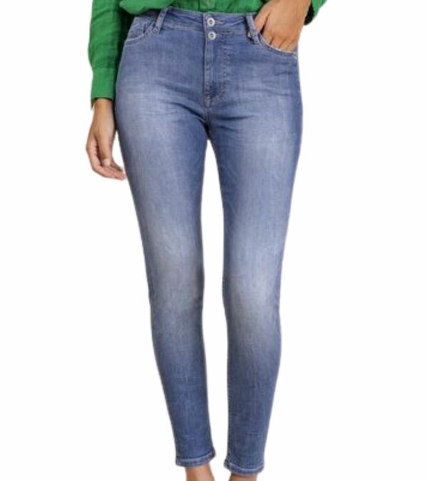 Bild 1 von BLUE FIRE LARA Damen High Rise Skinny Jeans Denim-Hose im Five-Pocket-Style 13352622 Blau