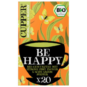 Cupper Bio Tee Be Happy 40g, 20 Beutel