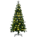 Bild 1 von HOMCOM 180 cm Weihnachtsbaum Künstlich Naturgetreu Tannenbaum mit 509 Astspitzen 260 LED-Leuchten Vier Lichtfarben für Weihnachtsfest Kunststoff Grün