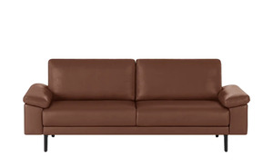 hülsta Sofa Sofabank aus Leder  HS 450 braun Maße (cm): B: 218 H: 85 T: 95 Polstermöbel
