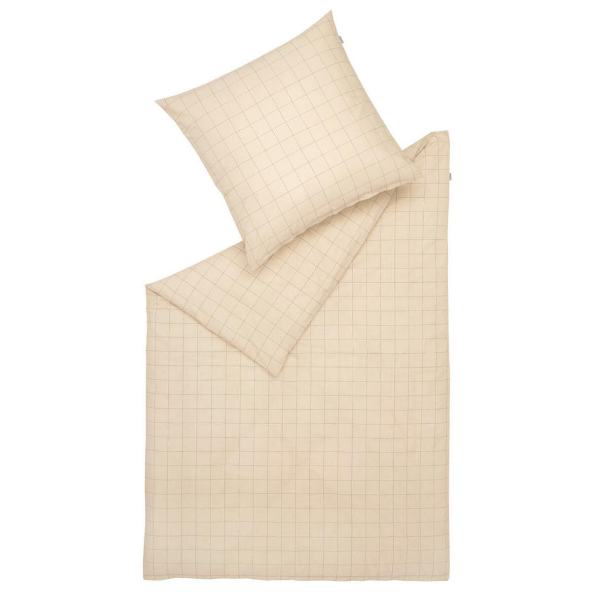 Bild 1 von Musterring Bettwäsche, Creme, Beige, Greige, Textil, Karo, 155x200 cm, Oeko-Tex® Standard 100, BCI (Better Cotton Initiative), hautfreundlich, angenehm wärmend, bügelleicht, schadstoffgeprüft, S