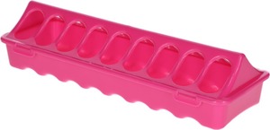 Kerbl Futtertrog für Küken Kunststoff rosa  B 9,5 x L 30 cm