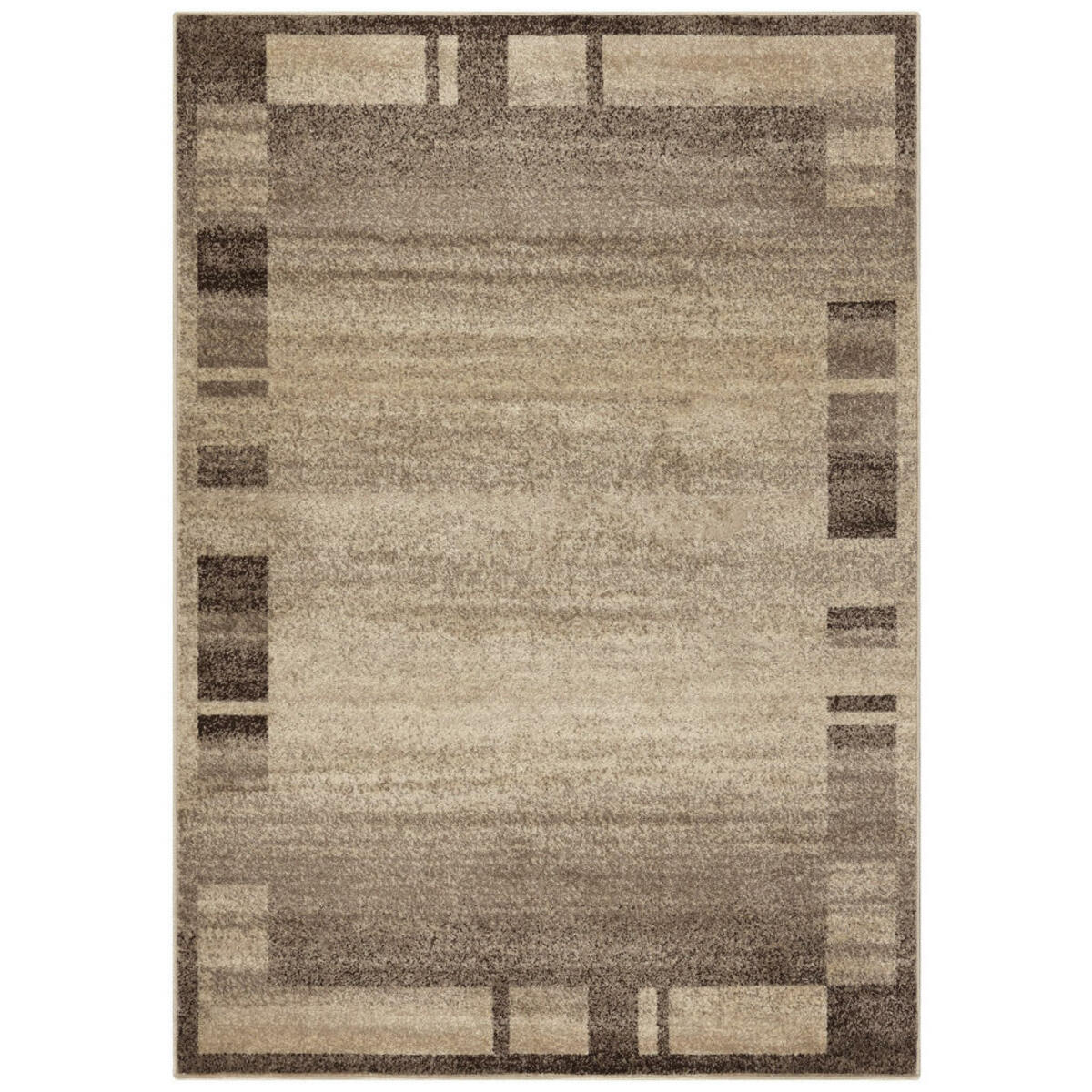 Bild 1 von Novel Webteppich, Braun, Textil, 67x135 cm, für Fußbodenheizung geeignet, Teppiche & Böden, Teppiche, Moderne Teppiche