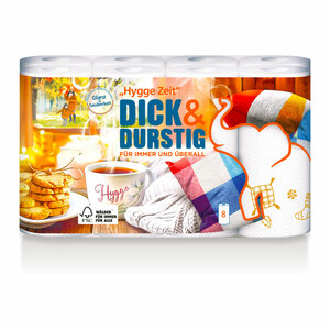 Küchenrollen Dick&Durstig Winterdition 8 Rollen 250 x 410 x 210