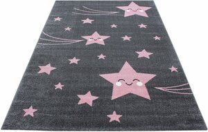 Kinderteppich »Kids 610«, Ayyildiz, rechteckig, Höhe 12 mm, Motiv Sterne, Kurzflor