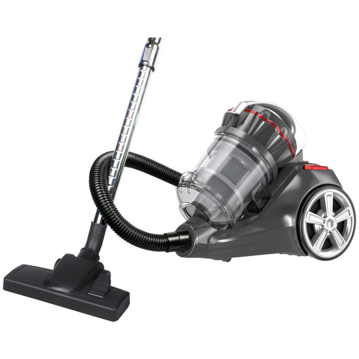 Bild 1 von Sauber Bodenstaubsauger VCE-127317.2 grau rot Kunststoff Metall B/H/T: ca. 29x36x40 cm