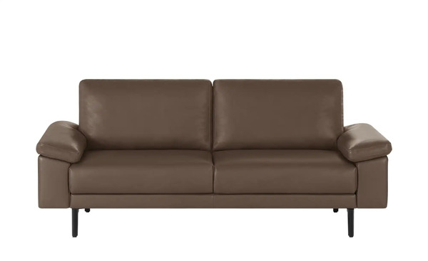 Bild 1 von hülsta Sofa Sofabank aus Leder  HS 450 braun Maße (cm): B: 198 H: 85 T: 95 Polstermöbel
