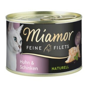Miamor Feine Filets Naturell Huhn & Schinken 12x156 g