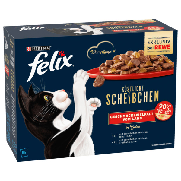 Bild 1 von Purina Felix Köstliche Scheibchen Geschmacksvielfalt vom Land 10x80g