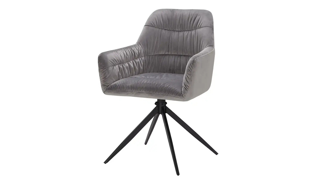 Bild 1 von 4 Fuß Stuhl  Milar 2 ¦ grau ¦ Maße (cm): B: 58 H: 86 T: 62 Stühle > Esszimmerstühle - Sconto