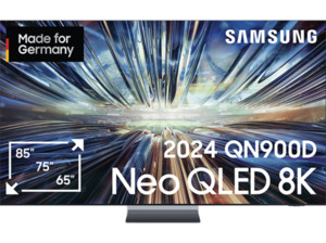 SAMSUNG GQ65QN900D QLED TV (Flat, 65 Zoll / 163 cm, UHD 8K, SMART TV, Tizen), Graphitschwarz