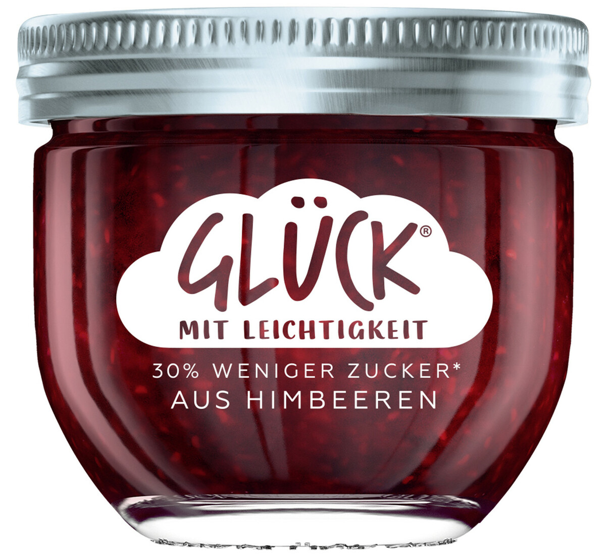 Bild 1 von Glück Fruchtaufstrich Himbeere 30% weniger Zucker 230G