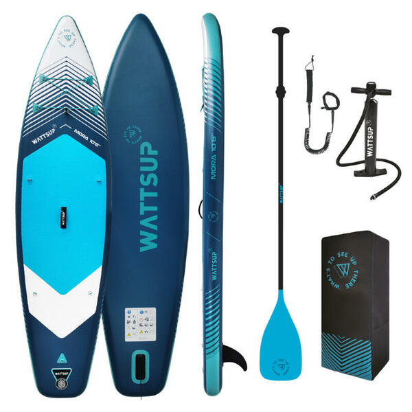 Bild 1 von WATERFLEX Pack SUP aufblasbar (Board, Pumpe, Paddel) 10'6 32" 6" - Wattsup Mora