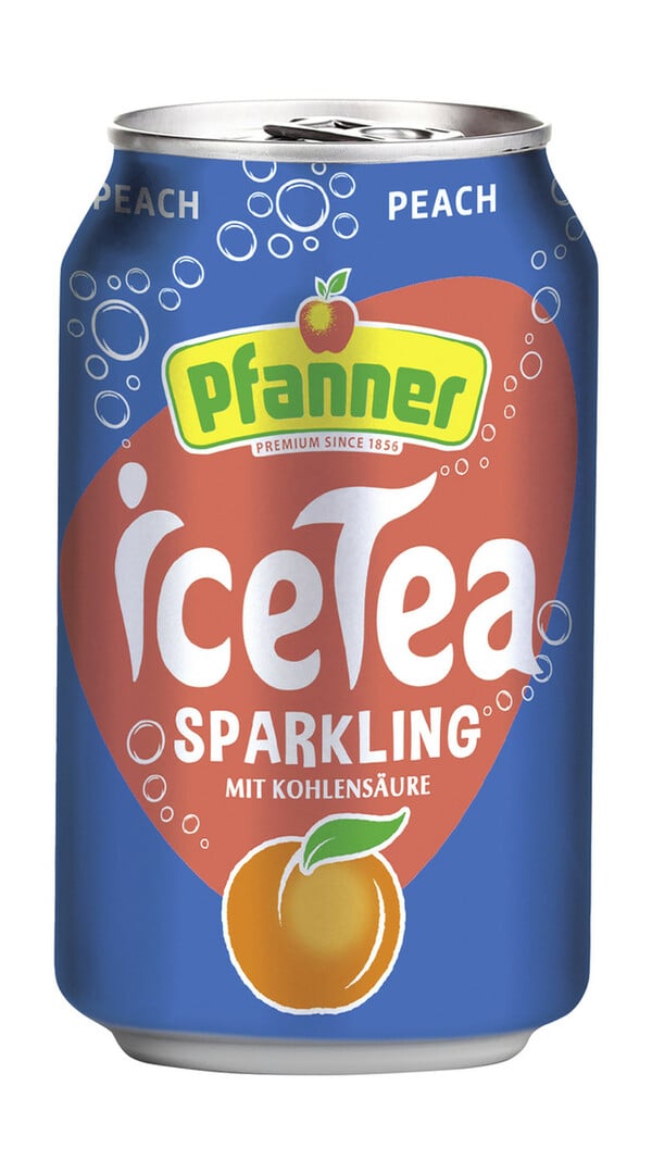 Bild 1 von Pfanner Ice Tea Sparkling Peach 0,33L