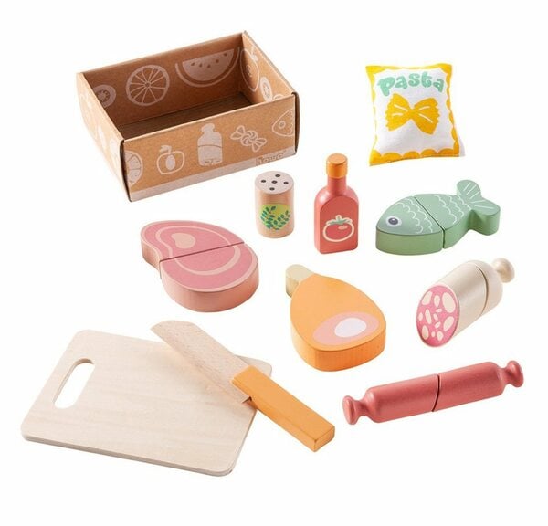 Bild 1 von howa Spiellebensmittel »Schlemmerbox«, (11-tlg), Schneideset aus Holz für Kaufladen oder Kinderküche