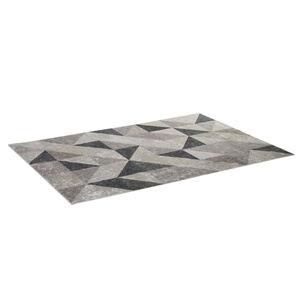 Teppich mit Gleitsicherheit grau, schwarz (Farbe: grau, schwarz, weiß)