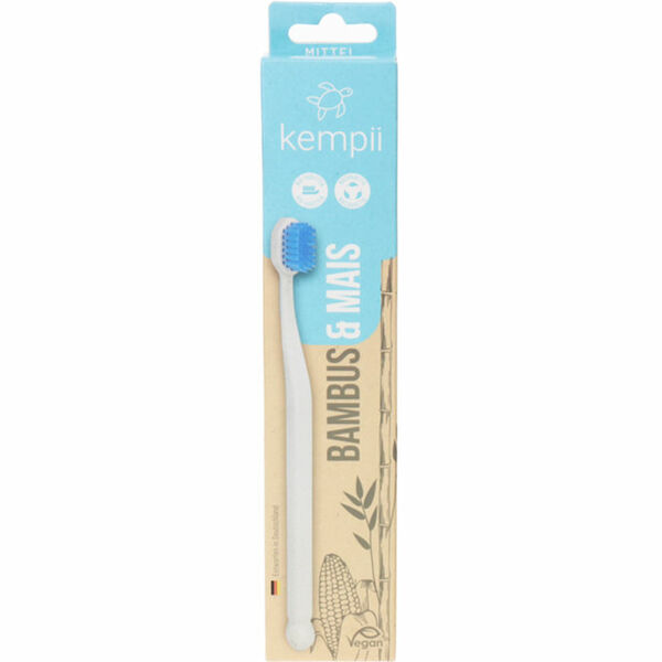 Bild 1 von Kempii Zahnbürste aus Mais & Bambus blau