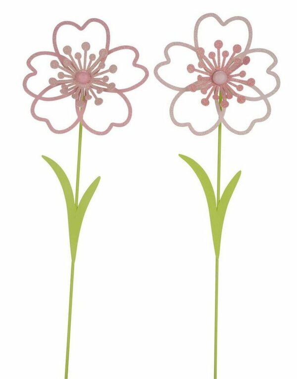 Bild 1 von Gehlmann Gartenstecker »Metallstecker Blume, 2er Set, verschiedene Größen, handgefertigt, *Germany*« (Spar-Set, 2er Set) verschiedene Größen