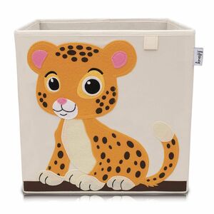 Lifeney Aufbewahrungsbox Tiger, beige, 33x33x33cm