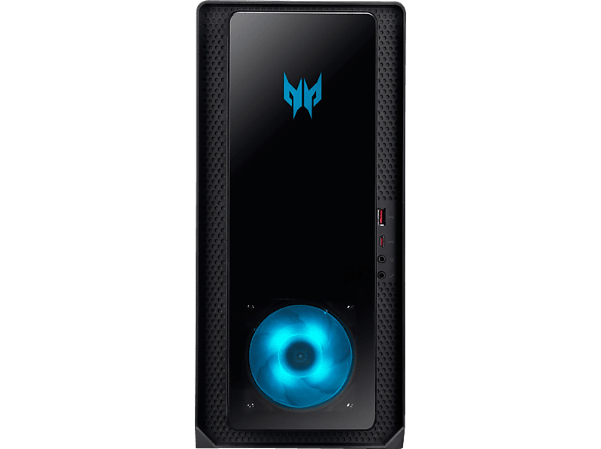 Bild 1 von ACER Predator Orion 3000 (PO3-655) mit Seitenfenster, Gaming Desktop Intel® Core™ i7 14700F Prozessor, 16 GB RAM, 1 TB SSD, NVIDIA, GeForce RTX™ 4070, Windows 11 Home (64 Bit), Schwarz