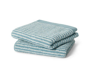 2 hochwertige Handtücher, hellblau