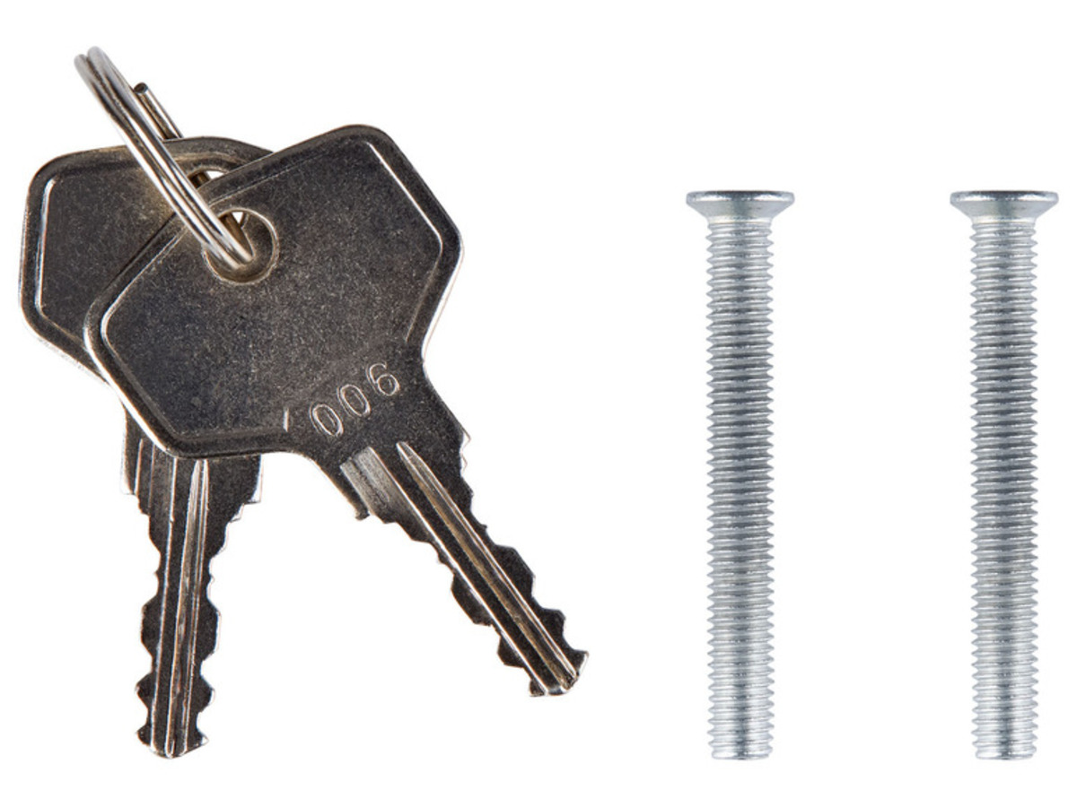 Bild 2 von Aluminium Fenstergriff, mit verchromtem Zylinderschloss