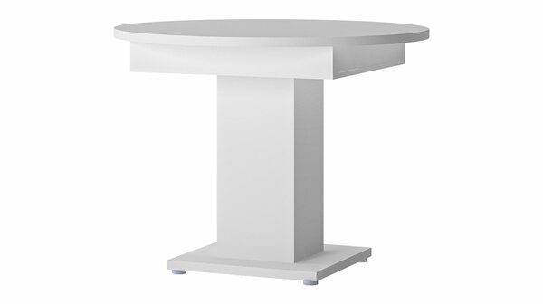 Bild 1 von Esstisch rund 100 - 140 cm ausziehbar weiß - LEO