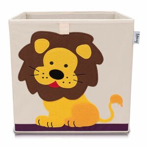 Lifeney Aufbewahrungsbox Löwe, beige, 33x33x33cm