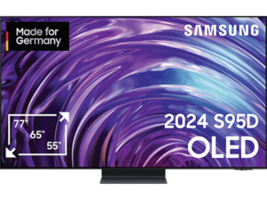 SAMSUNG GQ77S95D OLED TV (Flat, 77 Zoll / 195 cm, 4K, SMART TV, Tizen), Schwarz