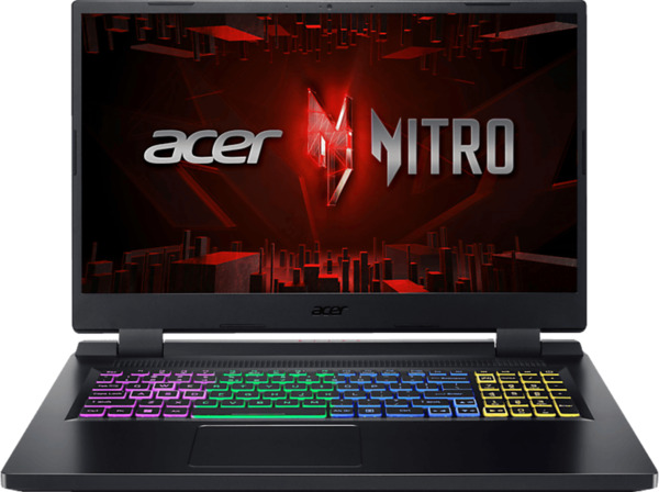 Bild 1 von ACER Nitro 5 (AN517-55-56G2) mit 144 Hz Display & RGB Tastaturbeleuchtung, Gaming Notebook, 17,3 Zoll Display, Intel® Core™ i5,i5-12450H Prozessor, 16 GB RAM, 512 SSD, NVIDIA GeForce RTX™ 3050,