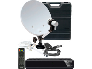 TELESTAR DIGISD 5 DVB-S Komplettanlage (0,35 m, Single LNB), Schwarz