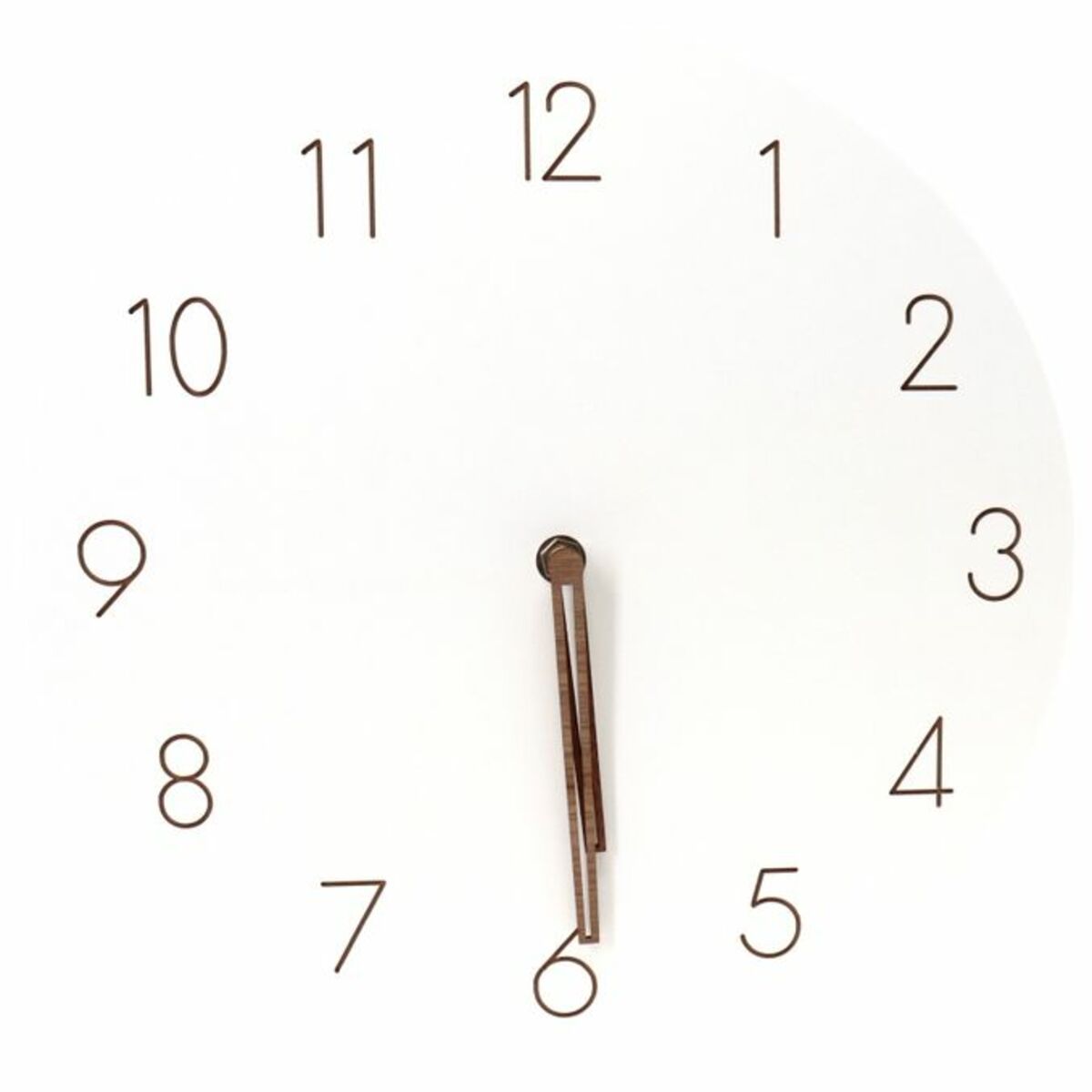 Bild 1 von WONEA Wanduhr in Weiss mit Ziffern