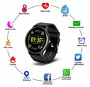 Bild 1 von XDeer Smartwatch mit Blutdruckmessung,Fitness-Tracker,Gesundheits-Tracker,IP67,wasserdichte Smartwatch für Damen und Herren Smartwatch (1.28 Zoll) Smartwatch (1,28 Zoll), it einem professionell