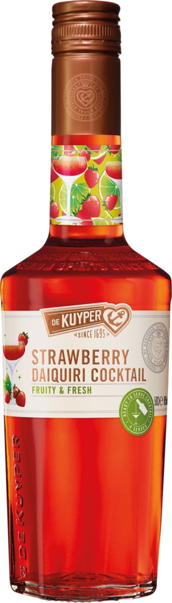 Bild 1 von De Kuyper Strawberry Daiquiri Cocktail 0,5L