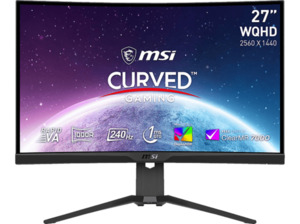 MSI MAG 275CQRXFDE 27 Zoll WQHD Gaming-Monitor (1 ms Reaktionszeit, 240 Hz), Schwarz