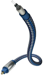 in-akustik Premium Optokabel (2,0m) Lichtleiterkabel blau/silber