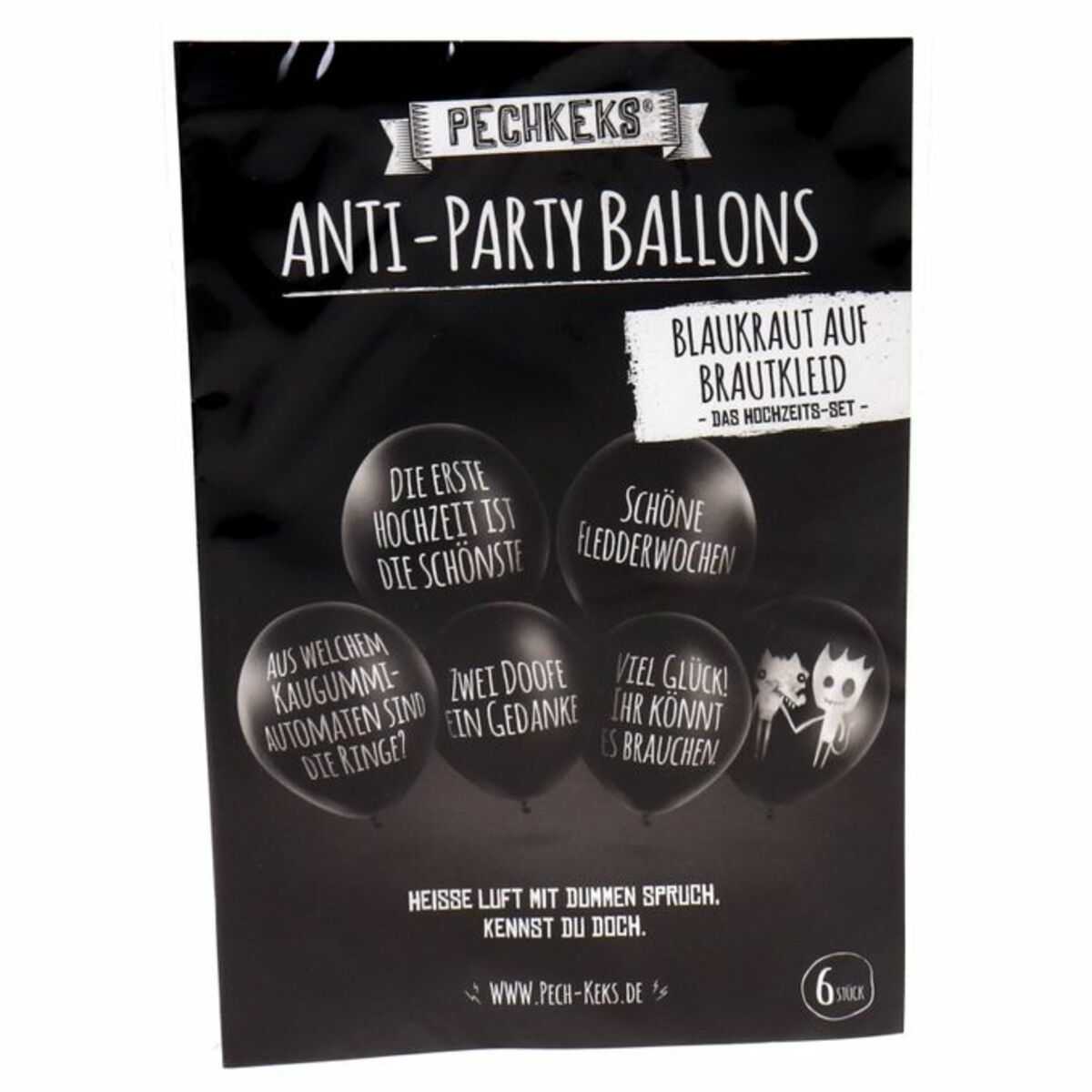 Bild 1 von Pechkeks Anti-Party-Ballons "Blaukraut auf Brautkleid"