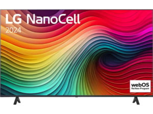 LG 50NANO81T6A NanoCell TV (Flat, 50 Zoll / 127 cm, UHD 4K, SMART TV, webOS 24 mit ThinQ), Schwarz