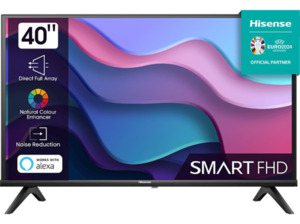 HISENSE 40A4K LED TV (Flat, 40 Zoll / 101 cm, Full-HD, SMART TV, VIDAA U6), Schwarz