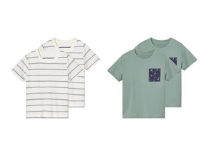 lupilu® Kleinkinder T-Shirts, 4 Stück, aus reiner Bio-Baumwolle