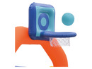 Bild 4 von Playtive Hüpfburg, 14-teilig, mit Basketballkorb und Wurfspiel