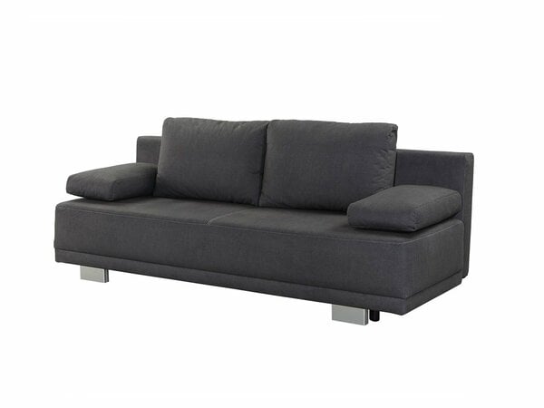 Bild 1 von Schlafsofa mit Bettkasten dunkelgrau 197 x 82 cm - LILLY