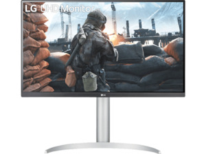 LG Ultra HD 4K 27UP650P-W 27 Zoll UHD Monitor (5 ms Reaktionszeit, 60 Hz), Farbe (Rückseite): Weiß; Farbe (Front): Schwarz