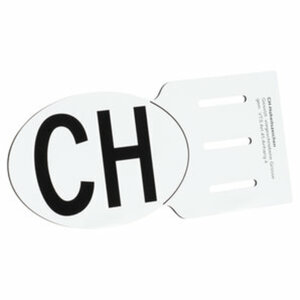 CH-Schild für Kennzeichenhalter 17,5 x 11,5 cm ZZZ-kein Hersteller