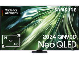 SAMSUNG GQ98QN90D QLED TV (Flat, 98 Zoll / 249 cm, UHD 4K, SMART TV, Tizen), Titanschwarz
