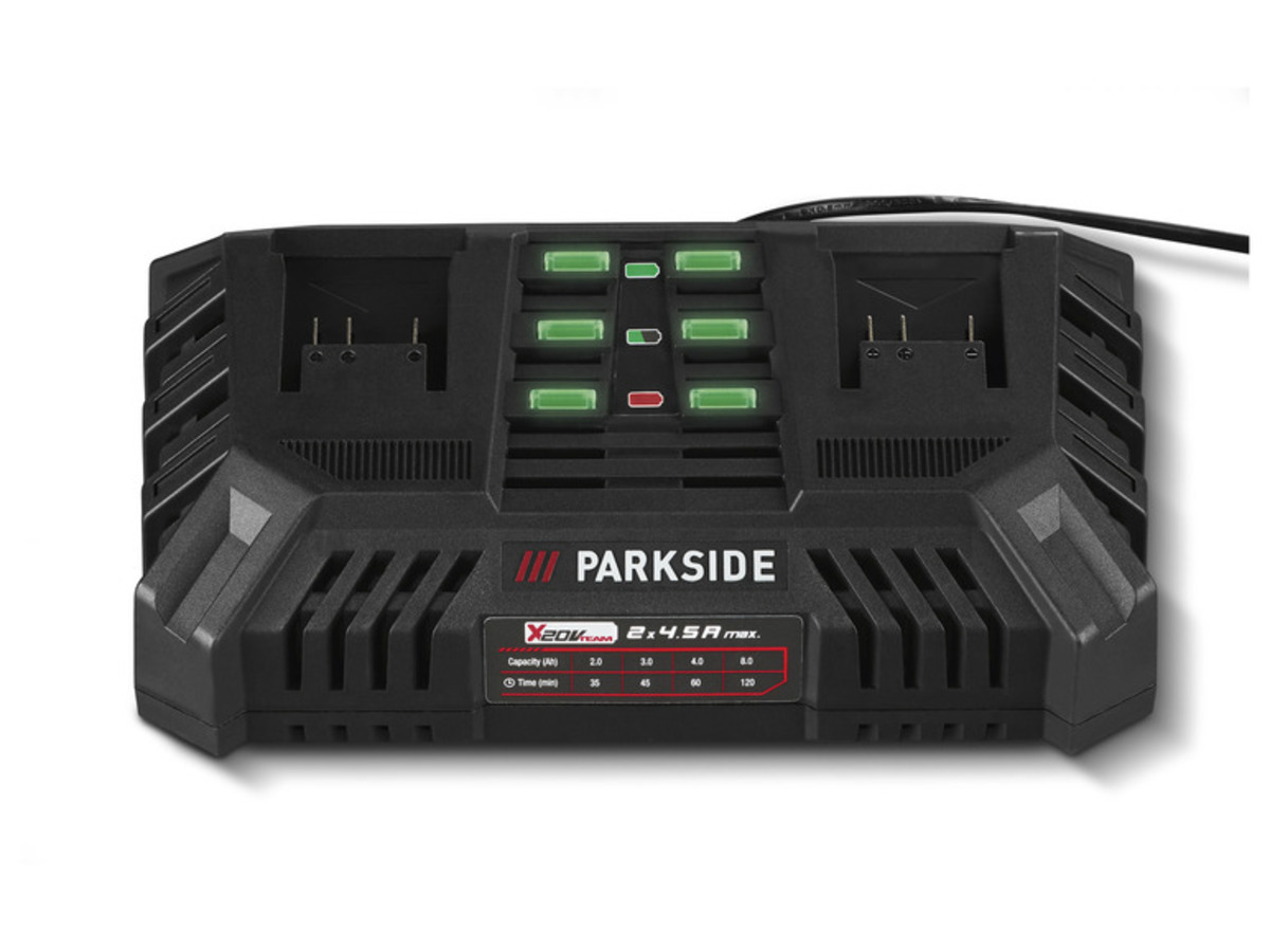 Bild 3 von PARKSIDE® 20 V Akku-Doppelladegerät »PDSLG 20 B1«, 2 x 4,5 A