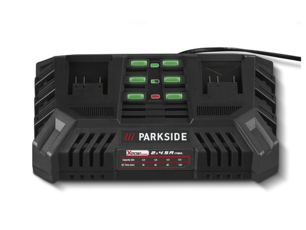 Bild 3 von PARKSIDE® 20 V Akku-Doppelladegerät »PDSLG 20 B1«, 2 x 4,5 A